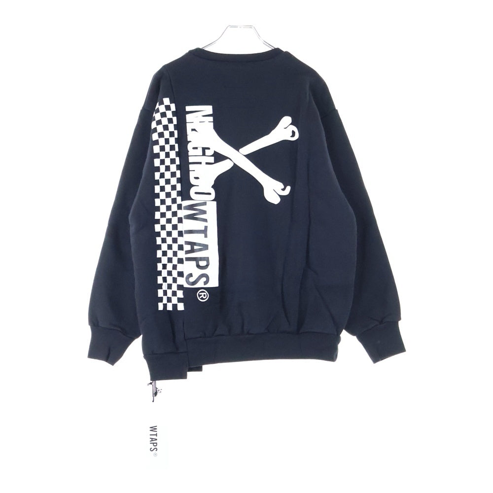 WTAPS(ダブルタップス) 19AW ×NEIGHBORHOOD RIPPER CREW NECK ネイバーフッド リッパー クルーネックスウェットトレーナー ブラック 192ATNHD-CSM02S