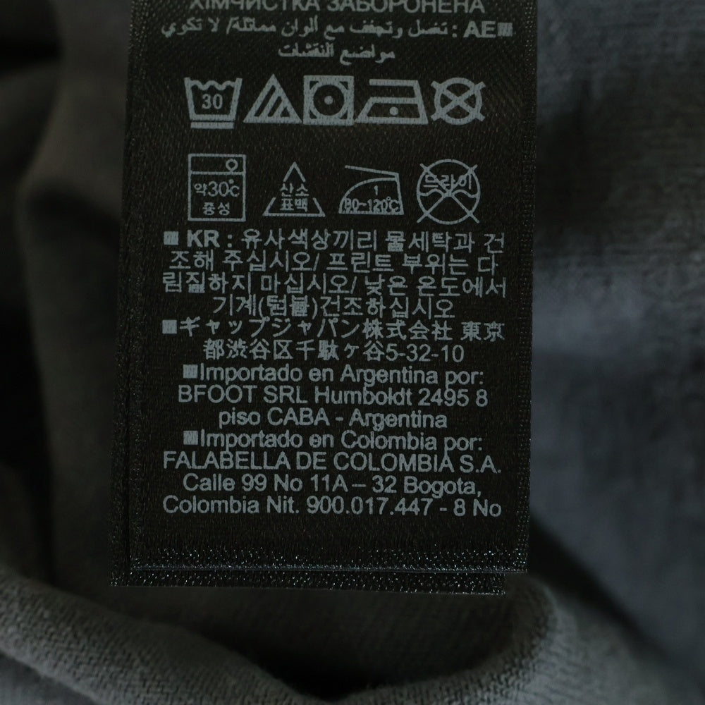 YEEZY GAP(イージーギャップ) SHORT SLEEVE T-SHIRT オーバーサイズTシャツ 半袖クルーネックカットソー チャコールグレー 537299-03-1