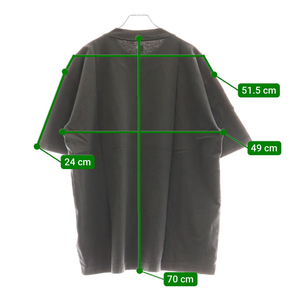 YEEZY GAP(イージーギャップ) SHORT SLEEVE T-SHIRT オーバーサイズTシャツ 半袖クルーネックカットソー チャコールグレー 537299-03-1