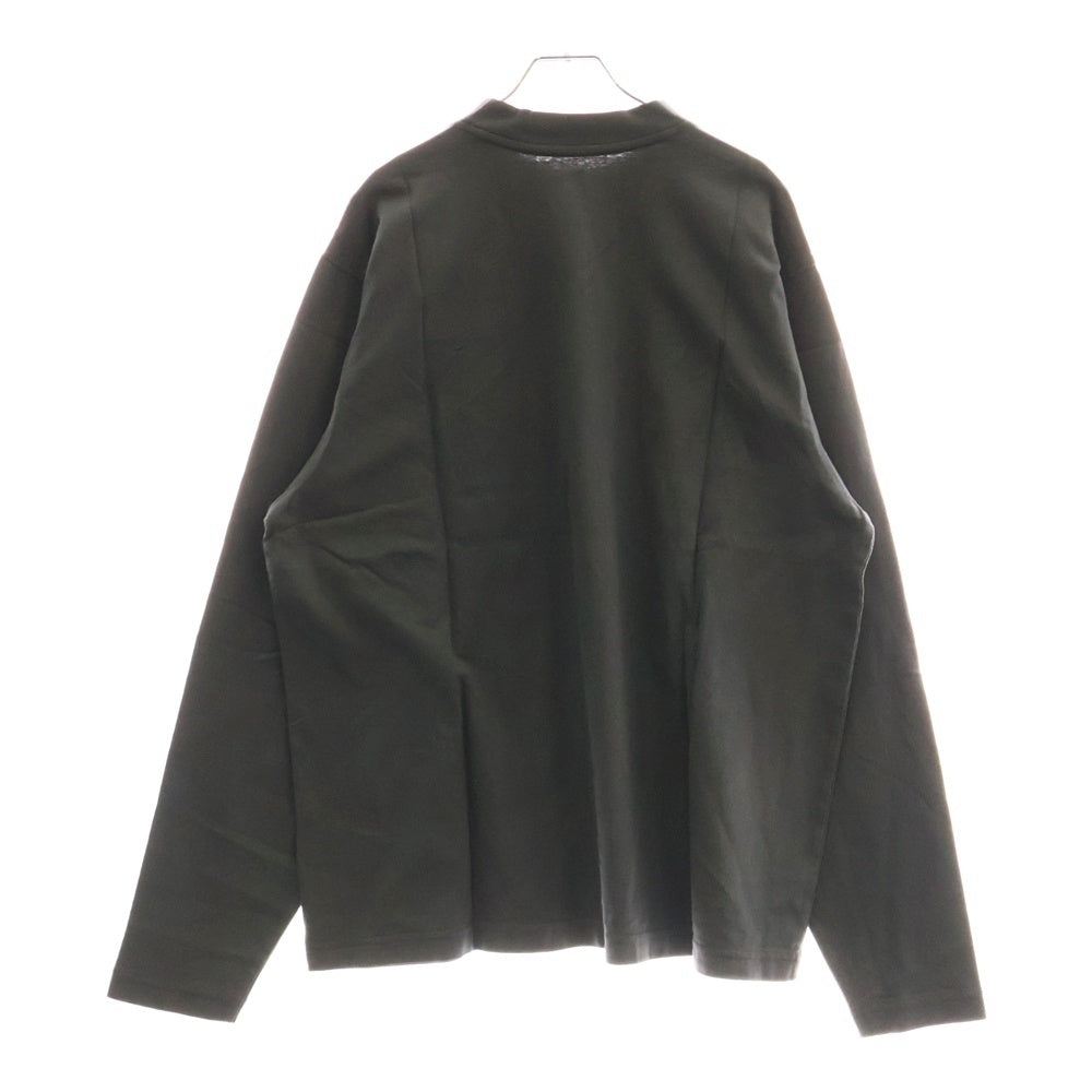 Yeezy Gap Engineered by Balenciaga(イージー ギャップ エンジニアードバイ バレンシアガ) LONG SLEEVE T-SHIRT ロングスリーブ クルーネック 長袖Tシャツ カットソー グレー 537288-01-1