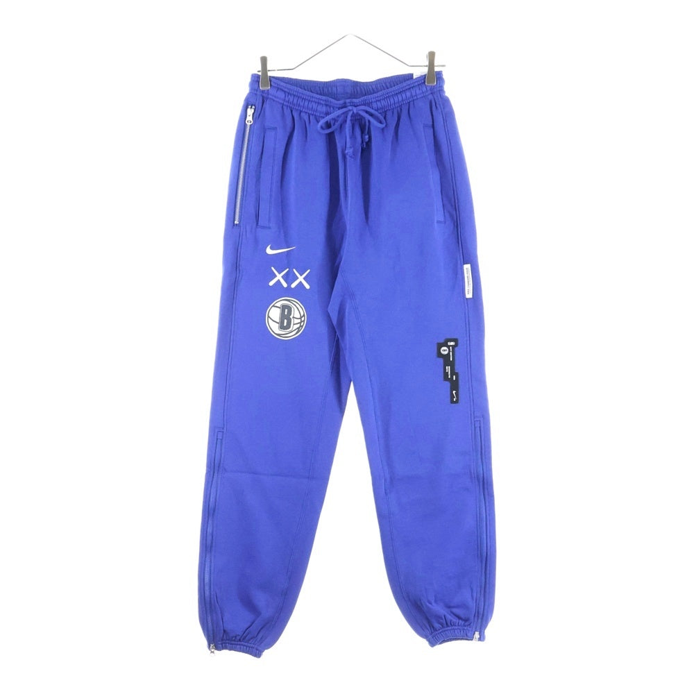 NIKE(ナイキ) NBA BROOKLYN NETS COURTSIDE TROUSERS ブルックリン ネッツ コートサイド ドローストリング パンツ ブルー FB4477-495