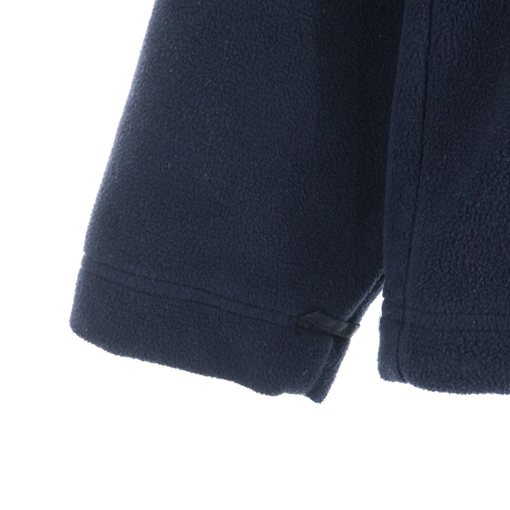 THE NORTH FACE(ザノースフェイス) テープ ロゴ ハイネック ジップアップ フリース ジャケット ブラック