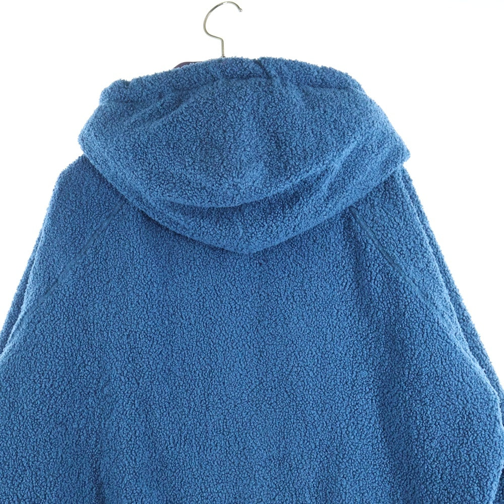 DIESEL(ディーゼル) リバーシブル ダブルジップアップ フーデッド ボアジャケット ブルー/パープル A04717