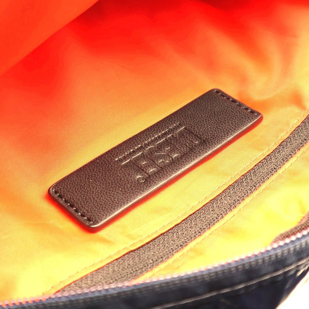 DIESEL(ディーゼル) ロゴデザイン マルチジップ ナイロンショルダーバッグ ネイビー X08149