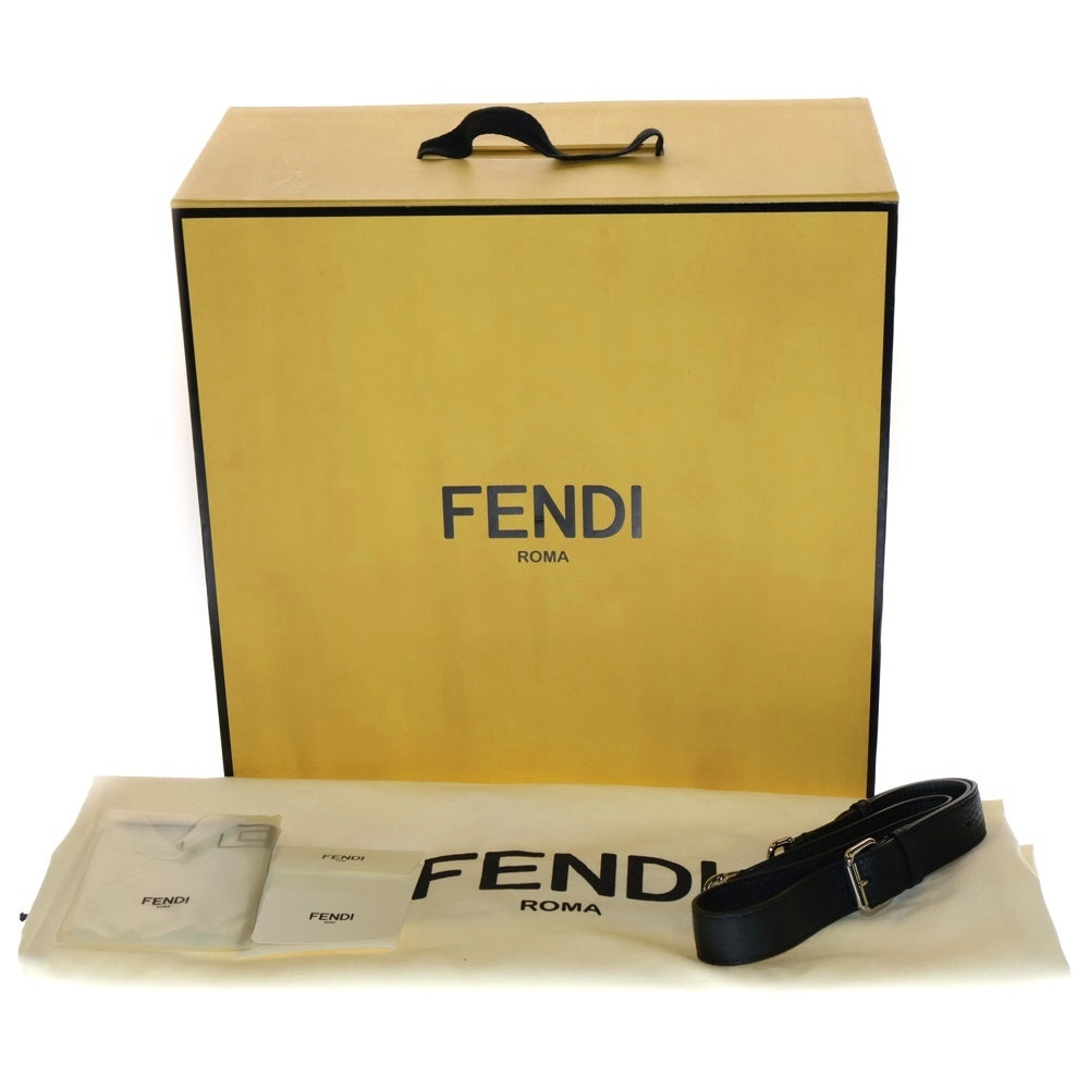 FENDI(フェンディ) PEEKABOO ISeeU ピーカブー アイシーユー 2Way レザー トート ショルダーバッグ シルバー金具 ブラック 7VA528