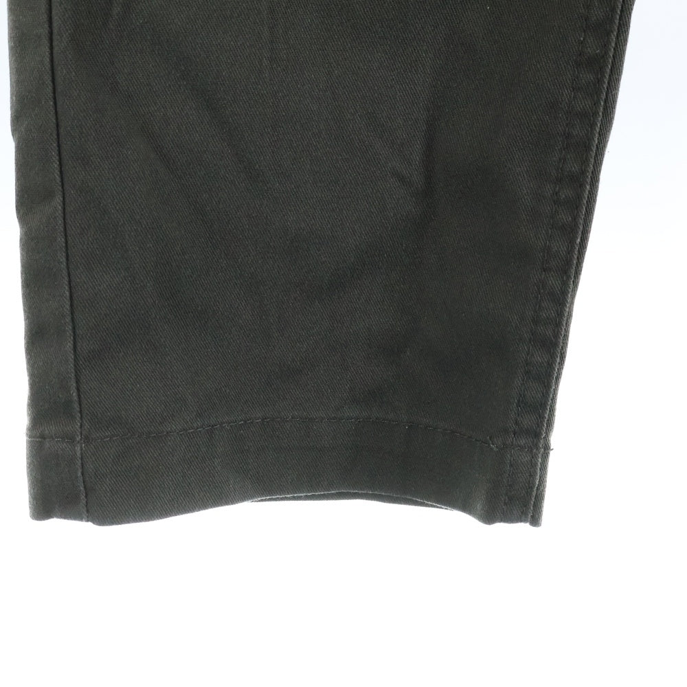 Dickies(ディッキーズ) TCツイル マルチポケット ジップアップ ドローストリング付き ストレートパンツ グリーン 0410-7711