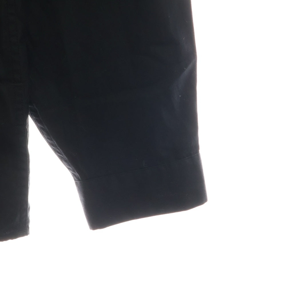 Paul Smith(ポールスミス) 金ボタン 比翼 スタンドカラー 長袖シャツ ブラック PF-WR-79183