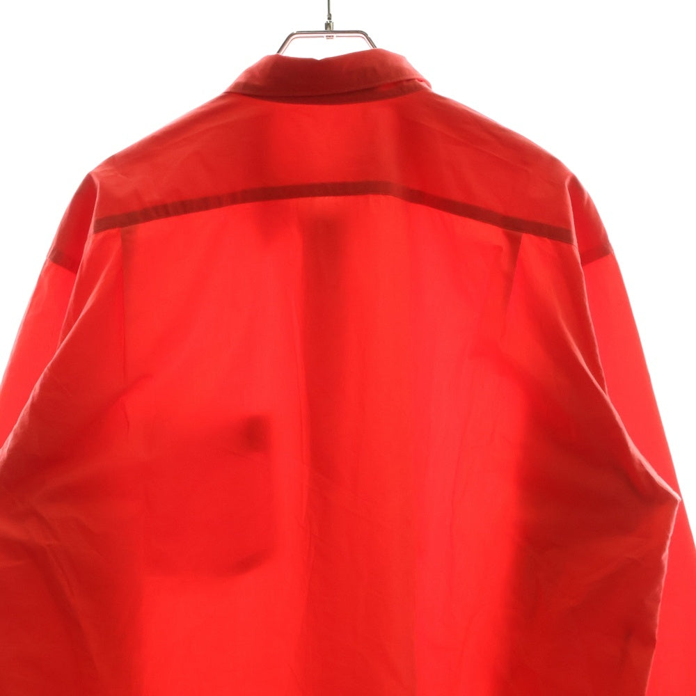 SHIPS(シップス) BATEAUX DE SHIPS レギュラーカラー ボタンダウン コットン 長袖シャツ レッド 111-10-0616