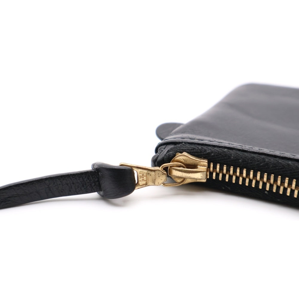 VISVIM(ヴィスヴィム) LEATHER ESSENTIALS CASE レザー エッセンシャル カード コインケース コンパクトウォレット ブラック 0224903003004