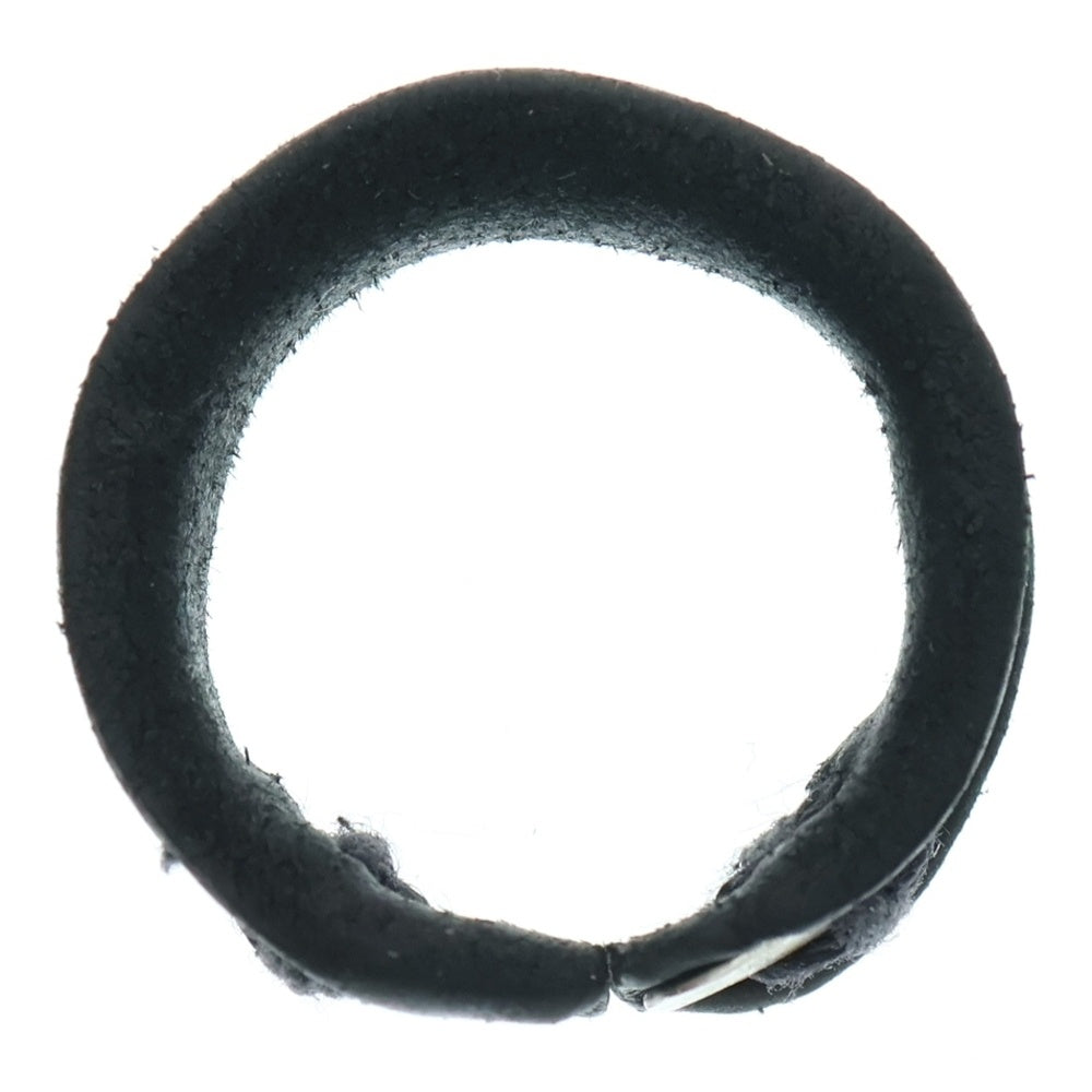 MA+(エムエークロス) 3mm silver leather ring シルバープレート レザーリング 指輪 M 20号