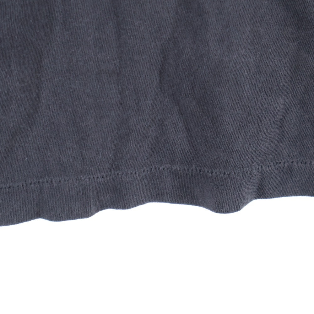 SAINT MICHAEL(セントマイケル) 25SS TEFRON DISCO ML LS TEE ロゴプリントTシャツ 長袖カットソー チャコールグレー SH-HR8-0000-C40