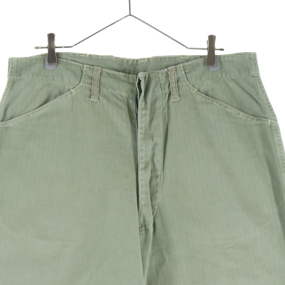 VINTAGE(ヴィンテージ) 40S VINTAGE P-41 HBT Pants ドーナツボタン ミリタリー ヴィンテージ パンツ カーキ