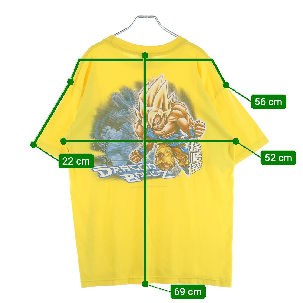 VINTAGE(ヴィンテージ) 00S VINTAGE DRAGON BALL Z ヴィンテージ ドラゴンボールゼット 孫悟空 プリント 半袖Tシャツ カットソー イエロー