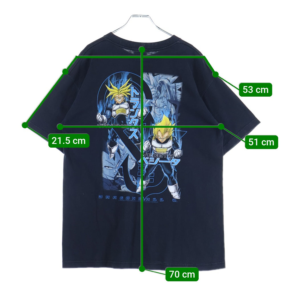 VINTAGE(ヴィンテージ) 00S VINTAGE DRAGON BALL Z ヴィンテージ ドラゴンボールゼット ベジータ トランクス プリント 半袖Tシャツ カットソー ブラック