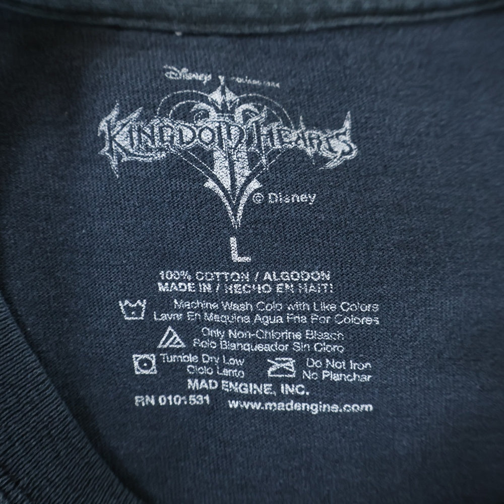 VINTAGE(ヴィンテージ) 00S VINTAGE KINGDOM HEARTS 358/2 DAYS ヴィンテージ キングダムハーツ プリント 半袖Tシャツ カットソー ブラック