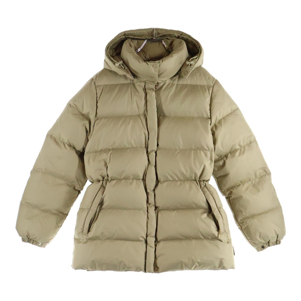 MONCLER(モンクレール) VALENTINE ヴァレンティーヌ フーデッド ジップアップダウンジャケット レディース ベージュ 47352-90-69950
