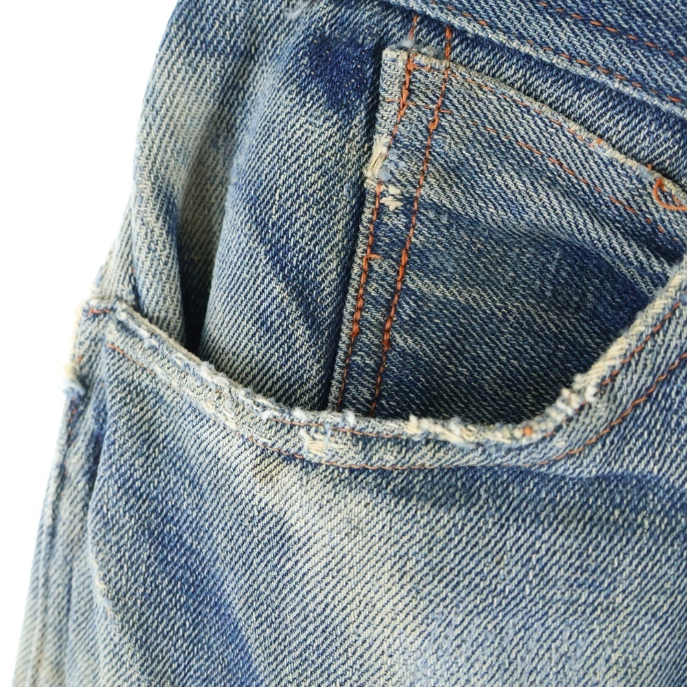 VINTAGE(ヴィンテージ) 1910年代 ストロングホールド サスペンダーボタン 針刺しバックル 布ラベル デニムパンツ