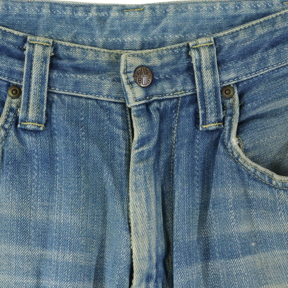 BLUE BLUE(ブルーブルー) 90S VINTAGE スナップボタン YKK ジップフライ ヴィンテージ ストレートデニムパンツ インディゴ
