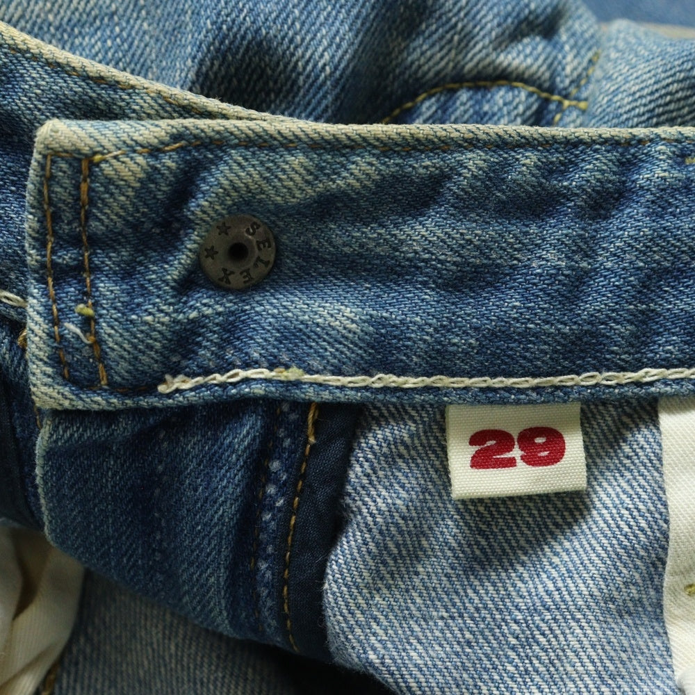 BLUE BLUE(ブルーブルー) 90S VINTAGE スナップボタン YKK ジップフライ ヴィンテージ ストレートデニムパンツ インディゴ