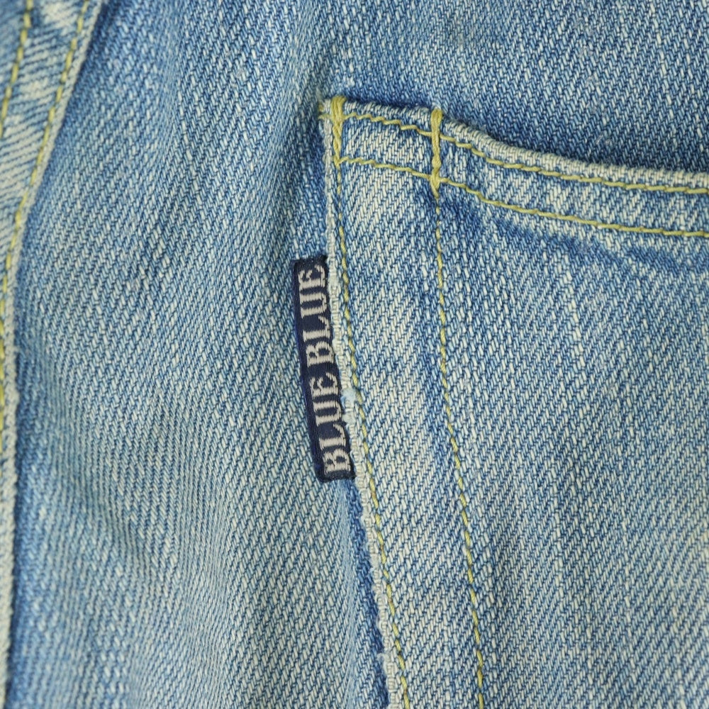 BLUE BLUE(ブルーブルー) 90S VINTAGE スナップボタン YKK ジップフライ ヴィンテージ ストレートデニムパンツ インディゴ