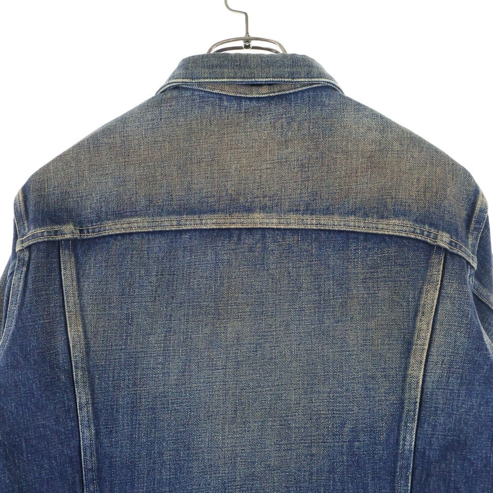 O.J. GLOBE SPECS OPTICAL Co.(オールドジョー グローブスペックス オプティカル コー) 1st型 ファースト型 シンチバック付き レザーパッチ デニムジャケット インディゴ