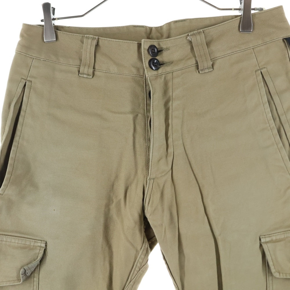 wjk(ダブルジェイケイ) BANANA CUT Cargo Pants バナナ カット カーゴパンツ ベージュ 5046 CS01
