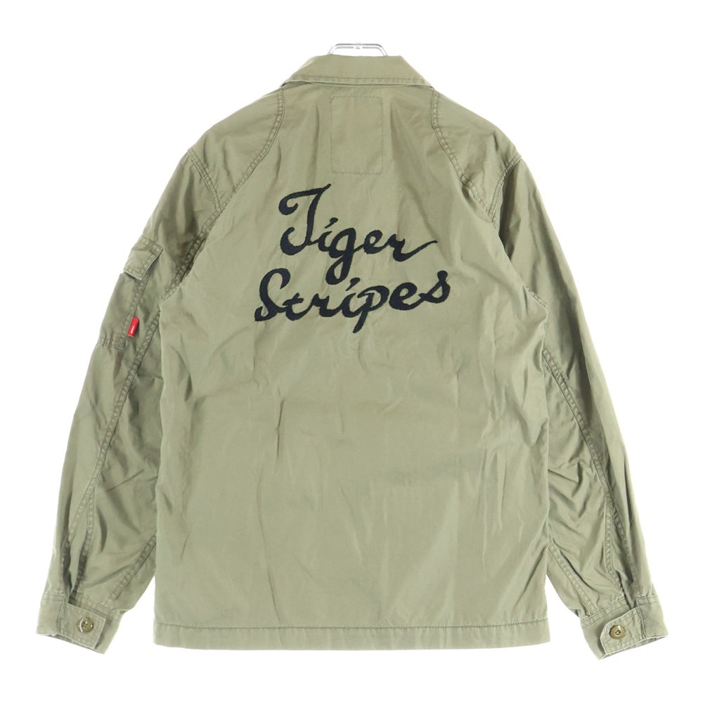 WTAPS(ダブルタップス) JUNGLE L/S ロゴエンブロイダリー ジャングル ミリタリーシャツ カーキ 112LTDT-SHM04
