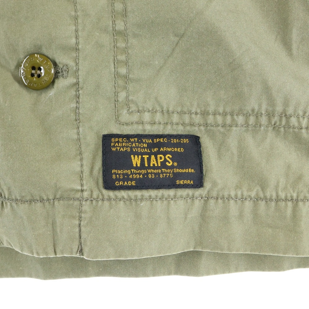 WTAPS(ダブルタップス) JUNGLE L/S ロゴエンブロイダリー ジャングル ミリタリーシャツ カーキ 112LTDT-SHM04
