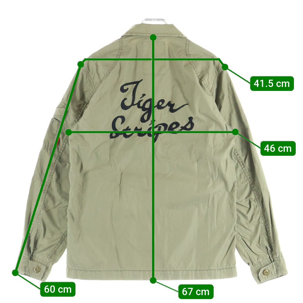 WTAPS(ダブルタップス) JUNGLE L/S ロゴエンブロイダリー ジャングル ミリタリーシャツ カーキ 112LTDT-SHM04