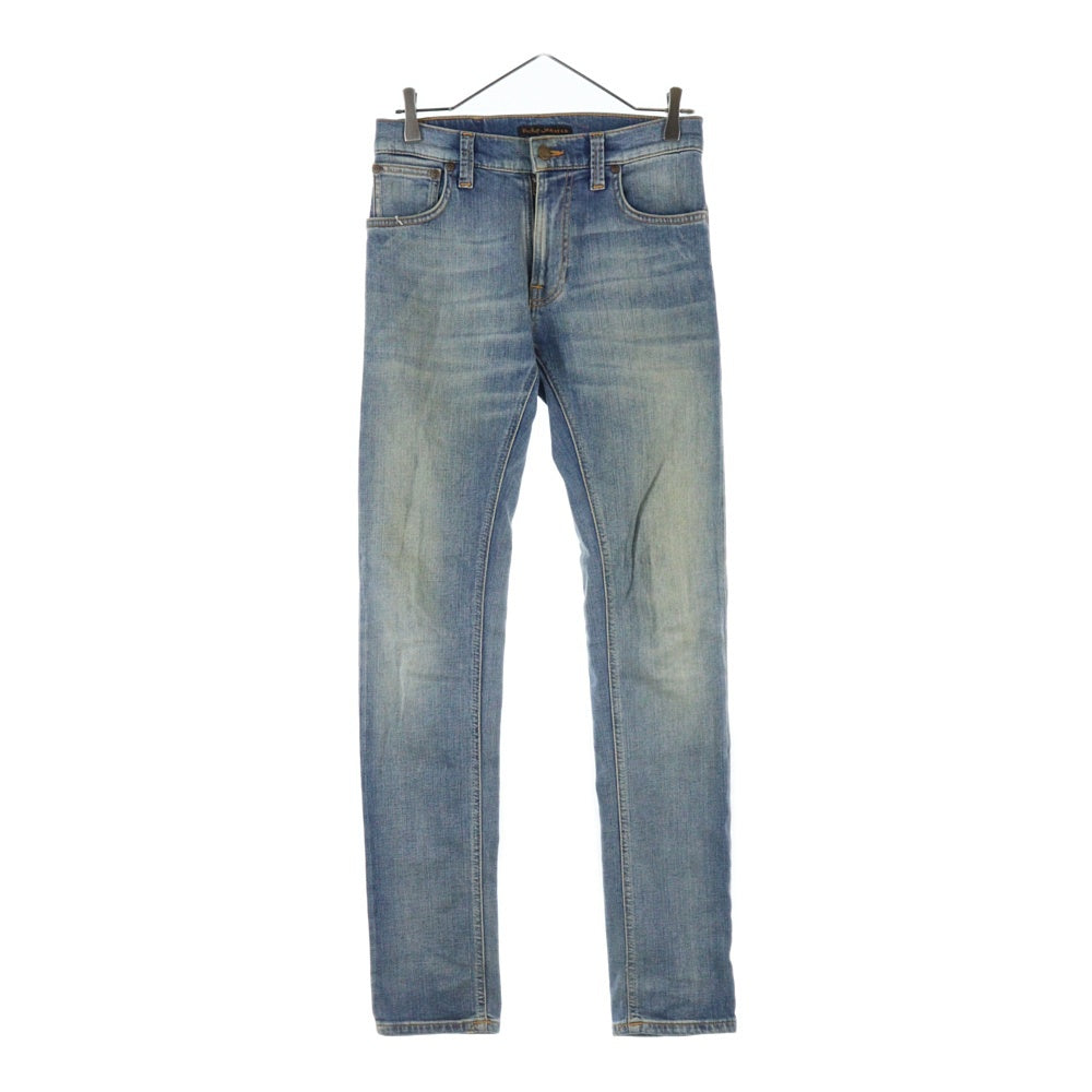 nudie jeans(ヌーディージーンズ) ジップフライ スリムフィット スキニーデニムパンツ インディゴ