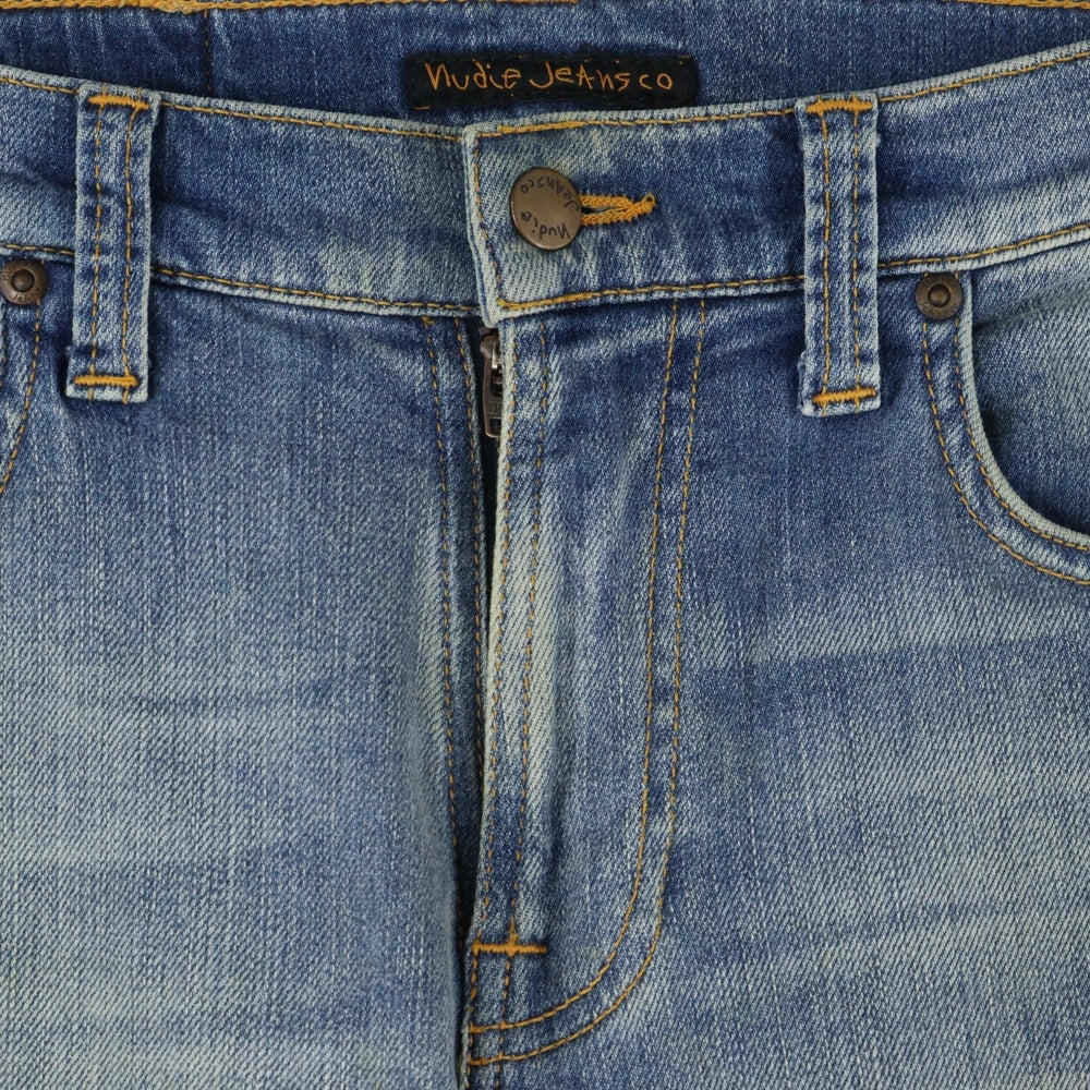 nudie jeans(ヌーディージーンズ) ジップフライ スリムフィット スキニーデニムパンツ インディゴ