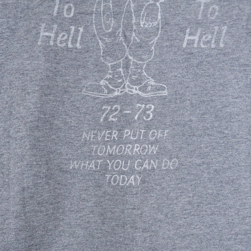 NEIGHBORHOOD(ネイバーフッド) 両面ロゴプリント Tシャツ 七分丈カットソー グレー