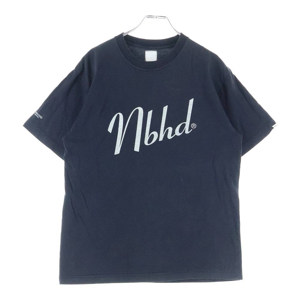 NEIGHBORHOOD(ネイバーフッド) NBHD ロゴプリントTシャツ 半袖カットソー ネイビー