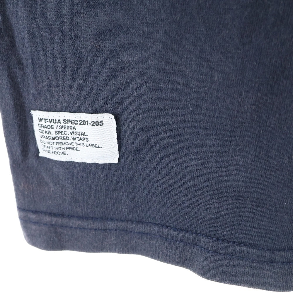 WTAPS(ダブルタップス) 両面ロゴプリントTシャツ 半袖カットソー ネイビー