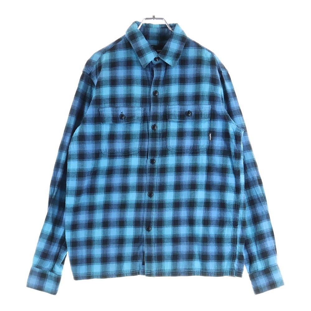 NEIGHBORHOOD(ネイバーフッド) 2ポケット チェック柄 コットン 長袖シャツ ブルー ARNH-SH-03