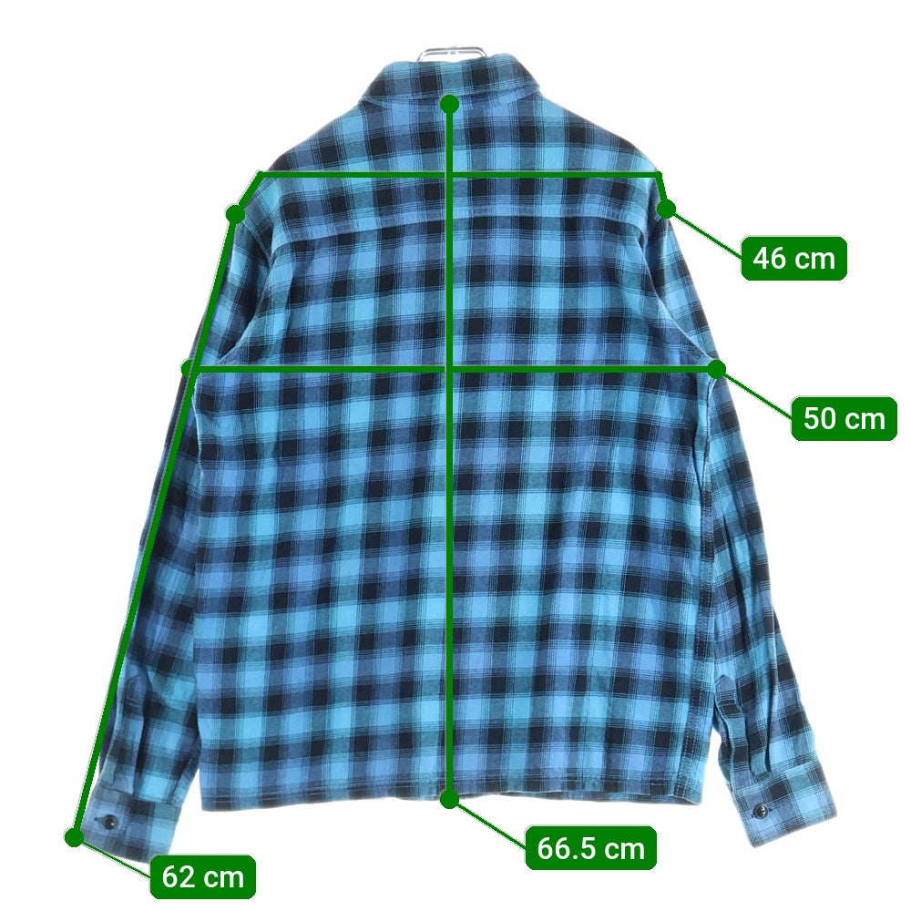 NEIGHBORHOOD(ネイバーフッド) 2ポケット チェック柄 コットン 長袖シャツ ブルー ARNH-SH-03