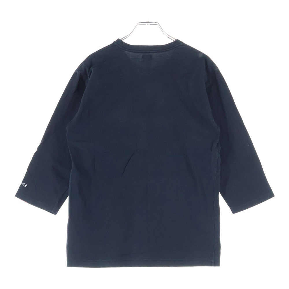 NEIGHBORHOOD(ネイバーフッド) LIFE MEMBER ロゴプリント Tシャツ 七分丈 カットソー ブラック