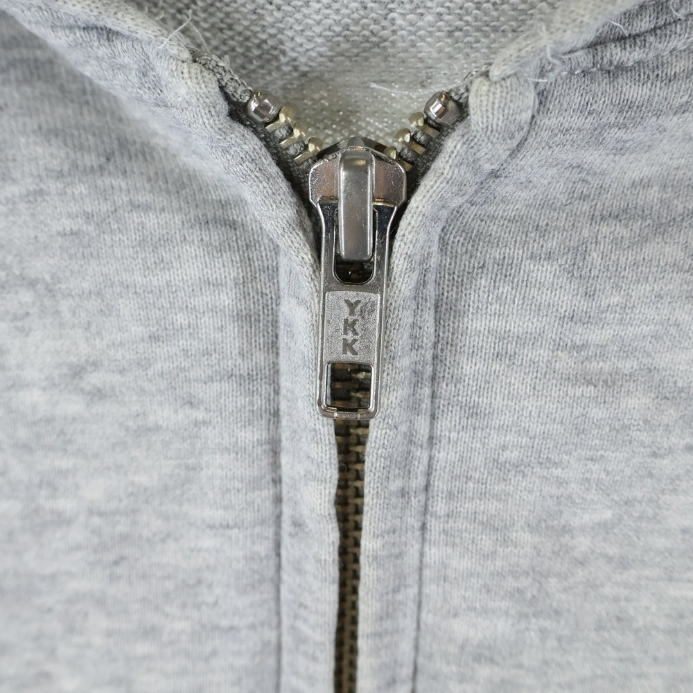 RATS(ラッツ) ロゴプリント ジップアップフーディ スウェットパーカー グレー