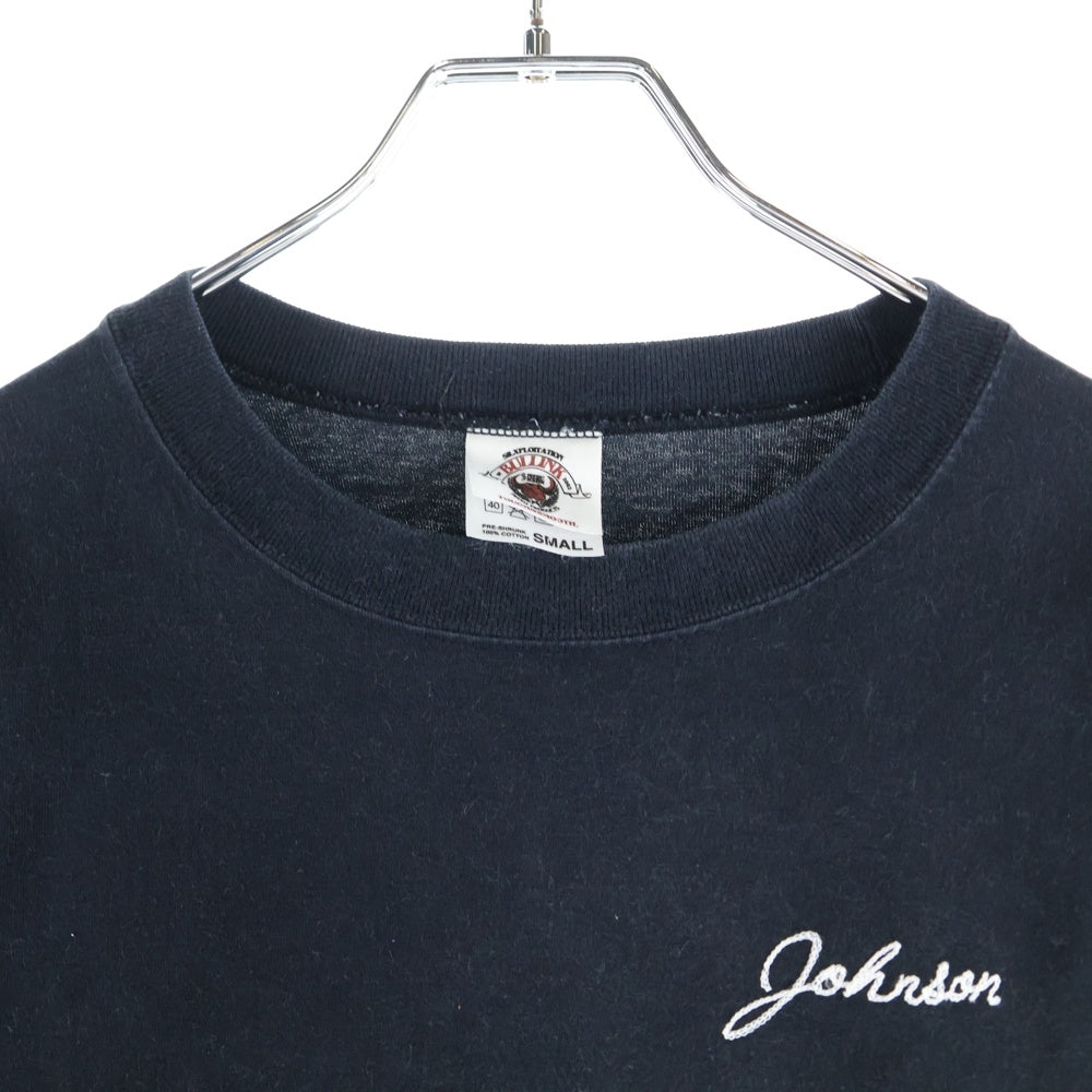 WTAPS(ダブルタップス) ロゴエンブロイダリー バックプリント ロングスリーブカットソー 長袖Tシャツ ブラック