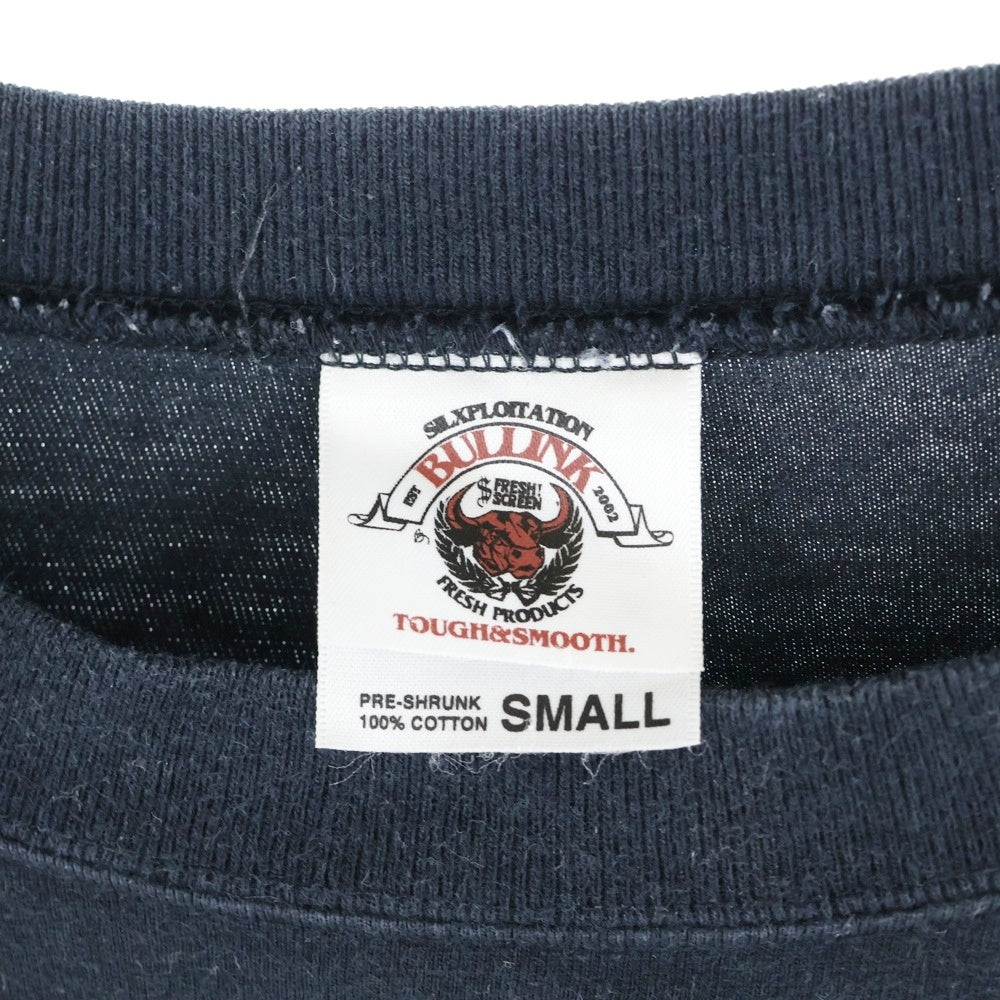 WTAPS(ダブルタップス) ロゴエンブロイダリー バックプリント ロングスリーブカットソー 長袖Tシャツ ブラック