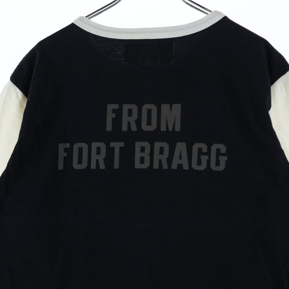 NEIGHBORHOOD(ネイバーフッド) カレッジロゴ ラグランTシャツ 七分丈 カットソー ブラック/ホワイト