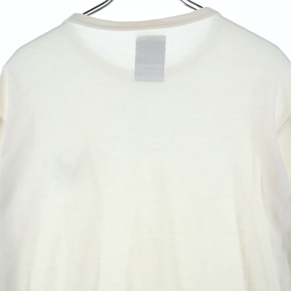 NEIGHBORHOOD(ネイバーフッド) ミリタリーロゴプリント サーマルロングスリーブカットソー Tシャツ ホワイト