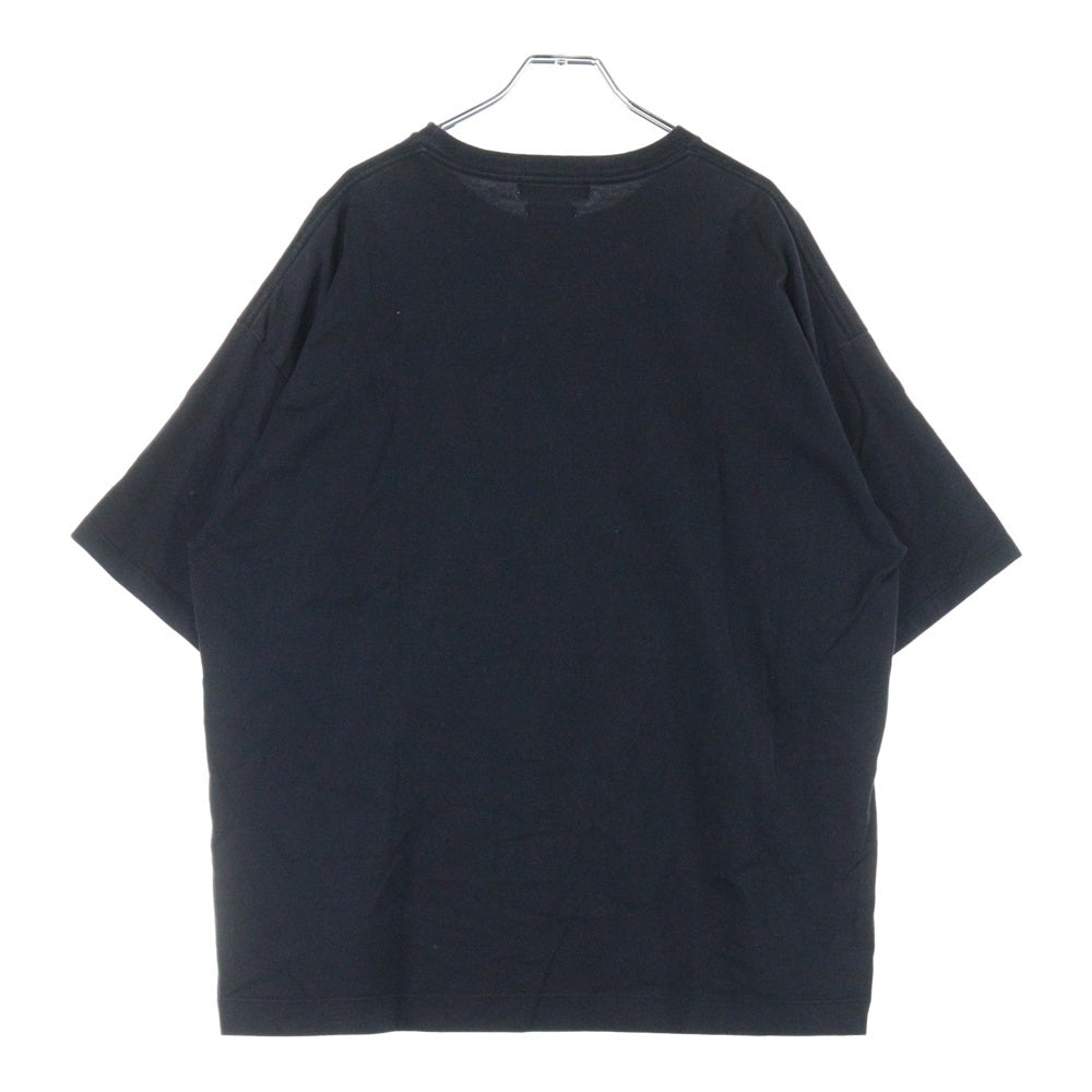 YOKE(ヨーク) 23SS EMBROIDERED T-SHIRT センター エンブロイダリー クルーネック 半袖Tシャツ カットソー ブラック YK23SS0486CS
