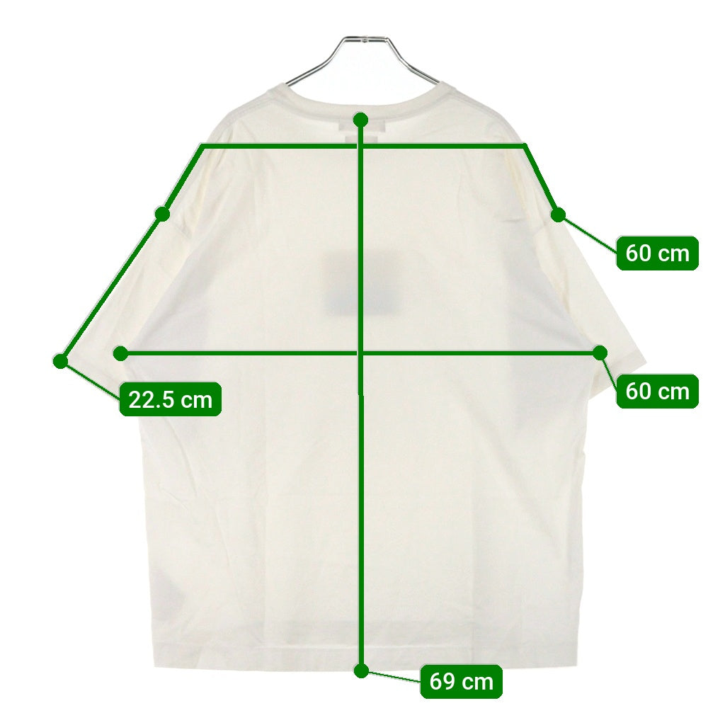YOKE(ヨーク) 23SS EMBROIDERED T-SHIRT センター エンブロイダリー クルーネック 半袖Tシャツ カットソー ホワイト YK23SS0486CS