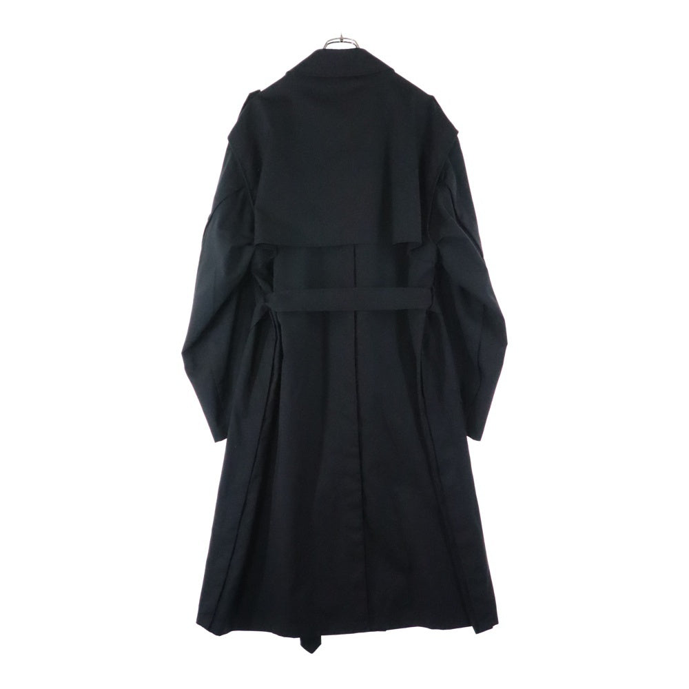 Stein(シュタイン) DEFORMATION TRENCH COAT ディフォーメーション ロング トレンチコート ブラック ST 175-1