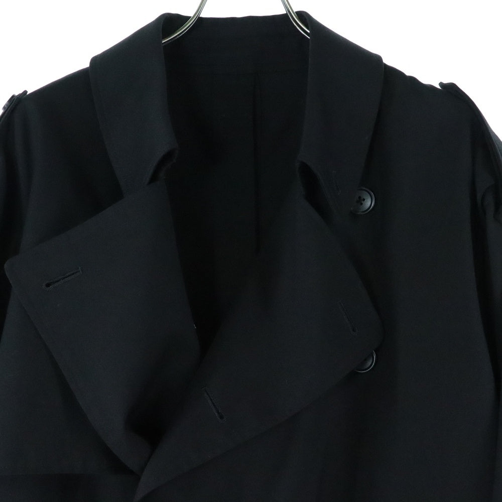Stein(シュタイン) DEFORMATION TRENCH COAT ディフォーメーション ロング トレンチコート ブラック ST 175-1