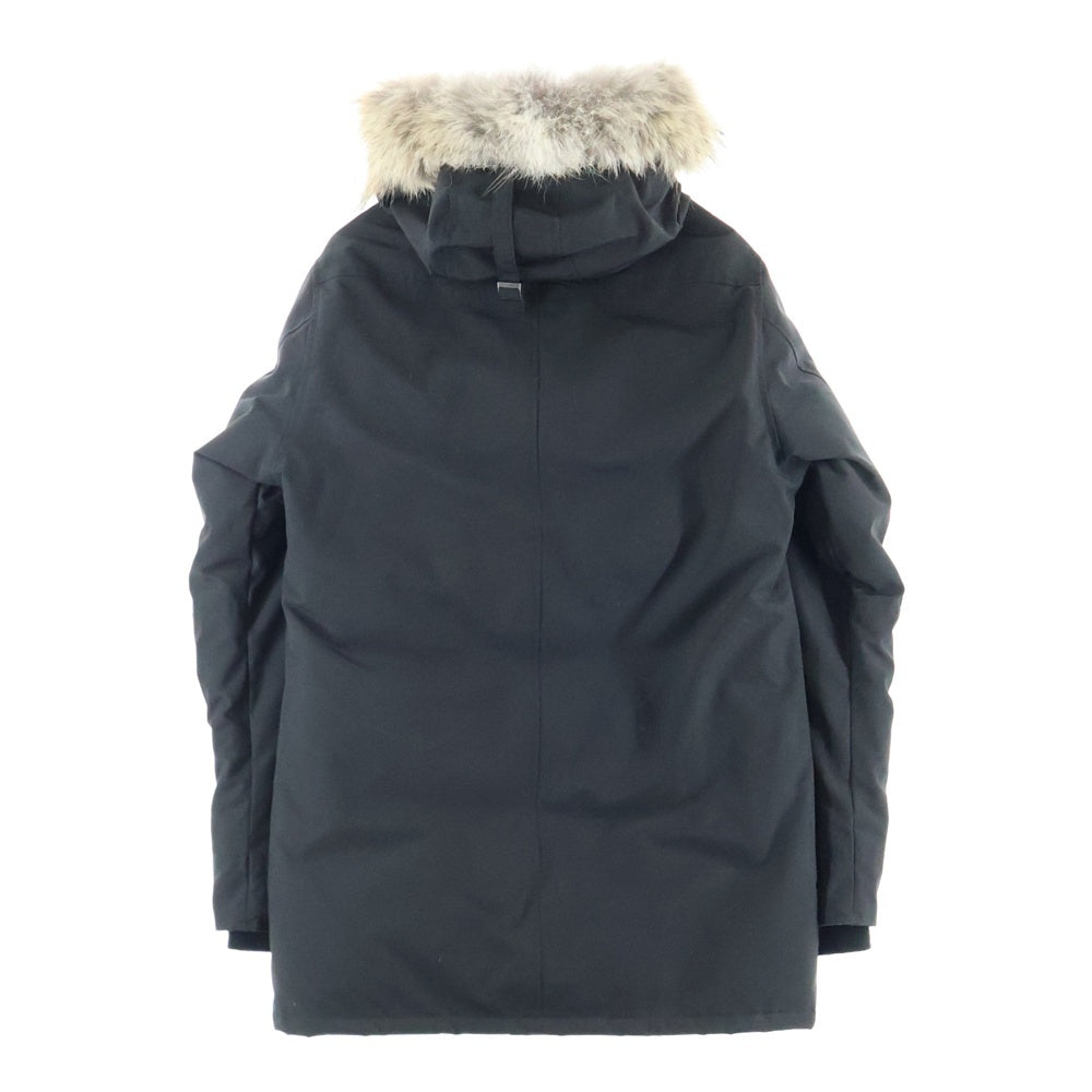 CANADA GOOSE(カナダグース) JASPER ジャスパー ジップアップ ファー付きフーデットダウンジャケット ブラック 3438JM