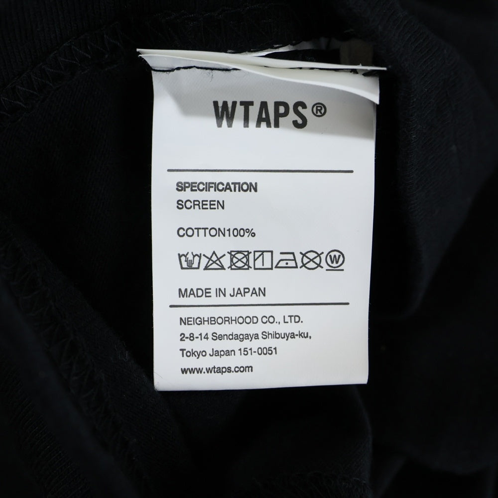 WTAPS(ダブルタップス) 20SS GPS 02 TEE バックプリントTシャツ 半袖クルーネックカットソー ブラック 201PCDT-ST09S