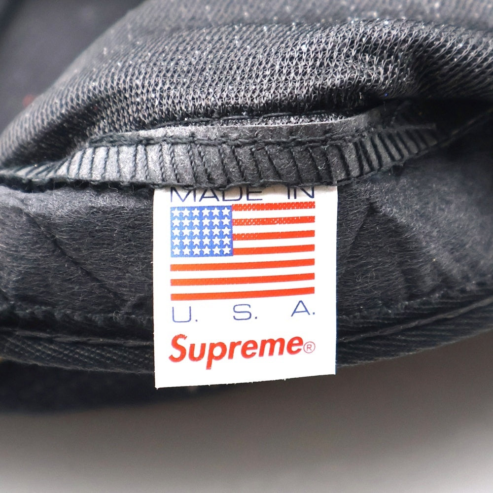 SUPREME(シュプリーム) 16AW Sequins Camp Cap シークイン加工 ボックスロゴ キャンプキャップ 帽子 ブラック