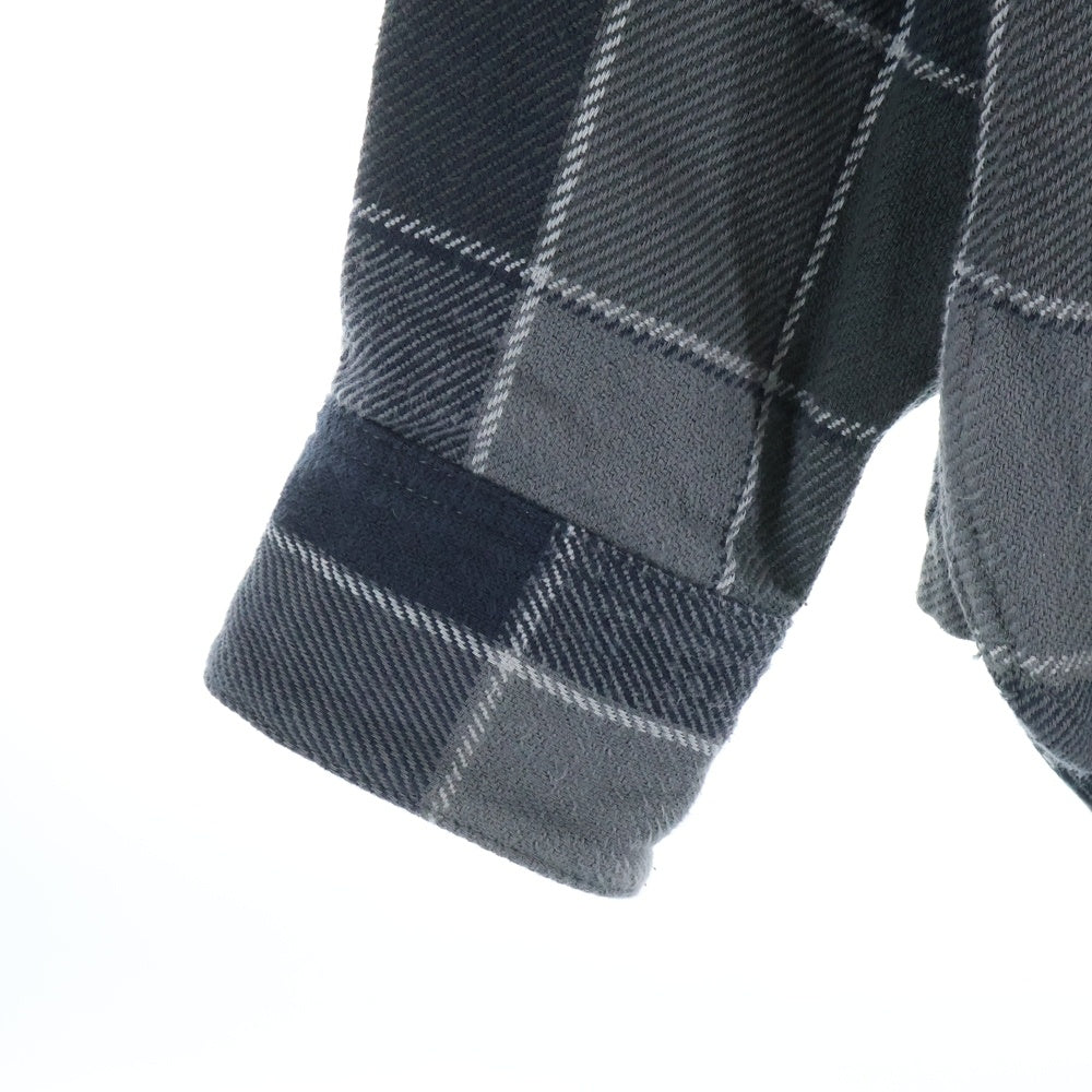 NEIGHBORHOOD(ネイバーフッド) 22SS レギュラーカラー タータンチェック ロングスリーブ 長袖 ネルシャツ グレー 221ARNH-SHM01